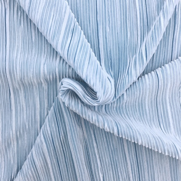 Pleated Polyester SKY BLUE